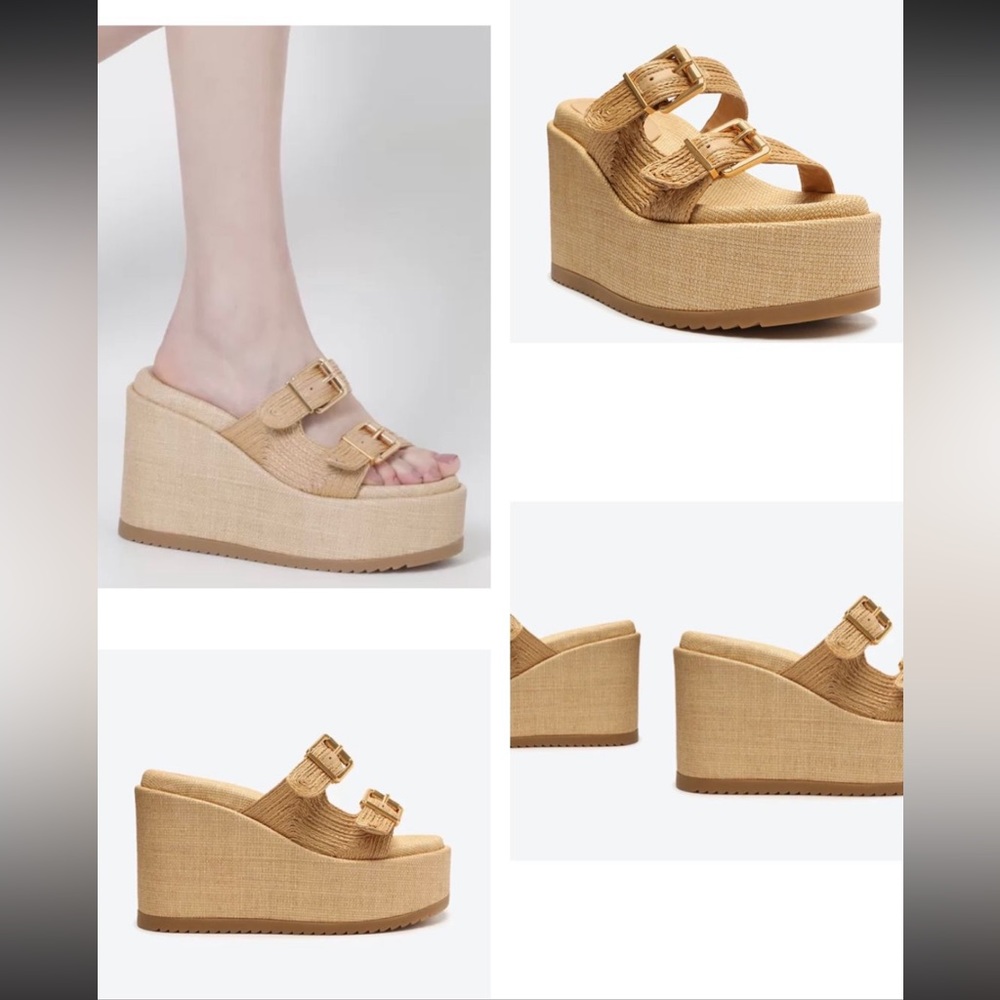 Wedge platform sandals - brand NEW